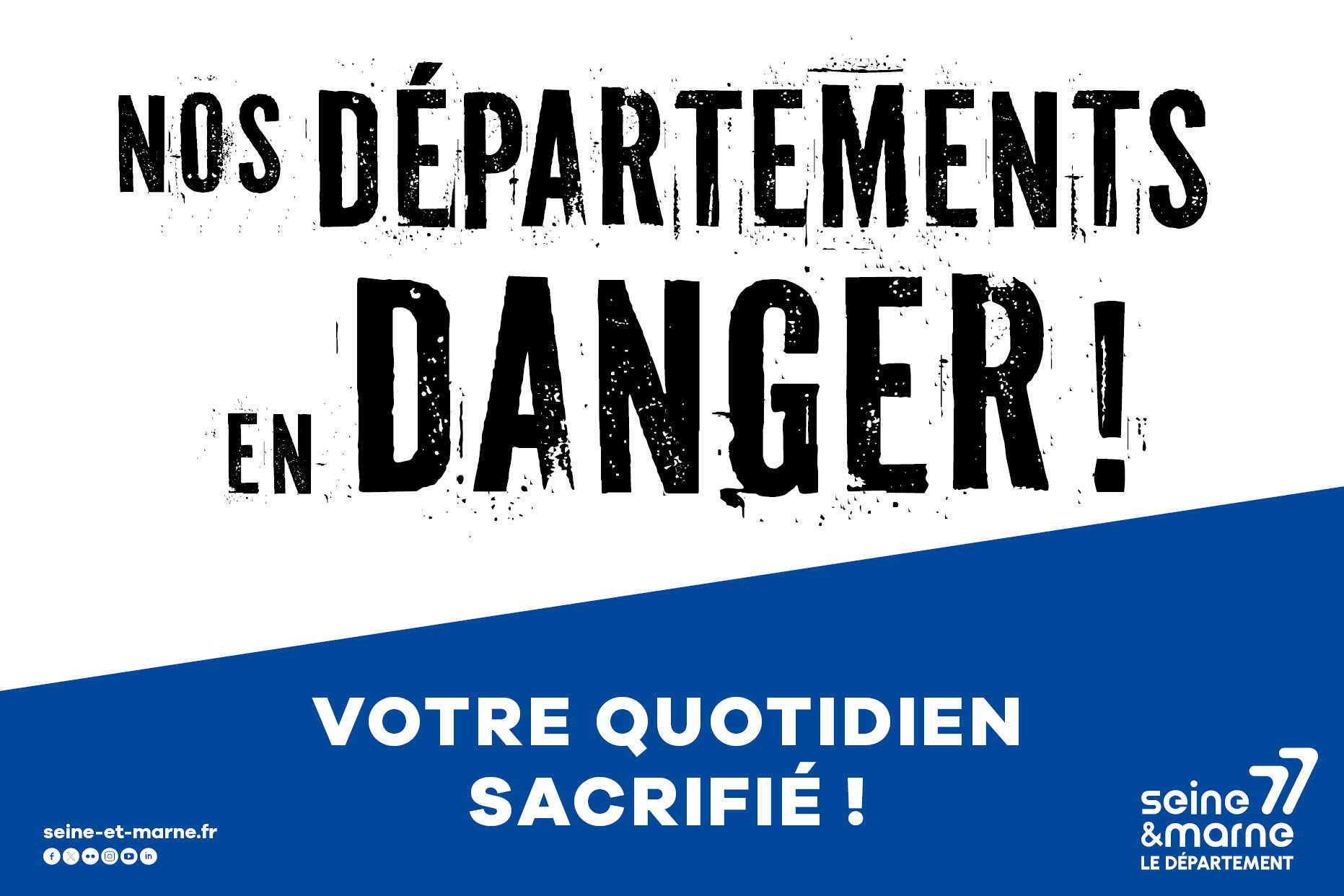 Nos départements en danger