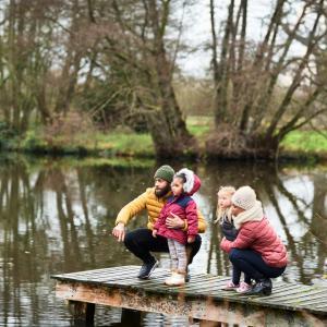 Famille en sortie nature