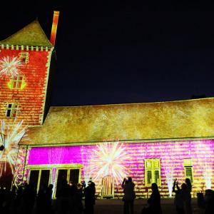 spectacle Lumières à Blandy projeté sur le château de Blandy-les-Tours