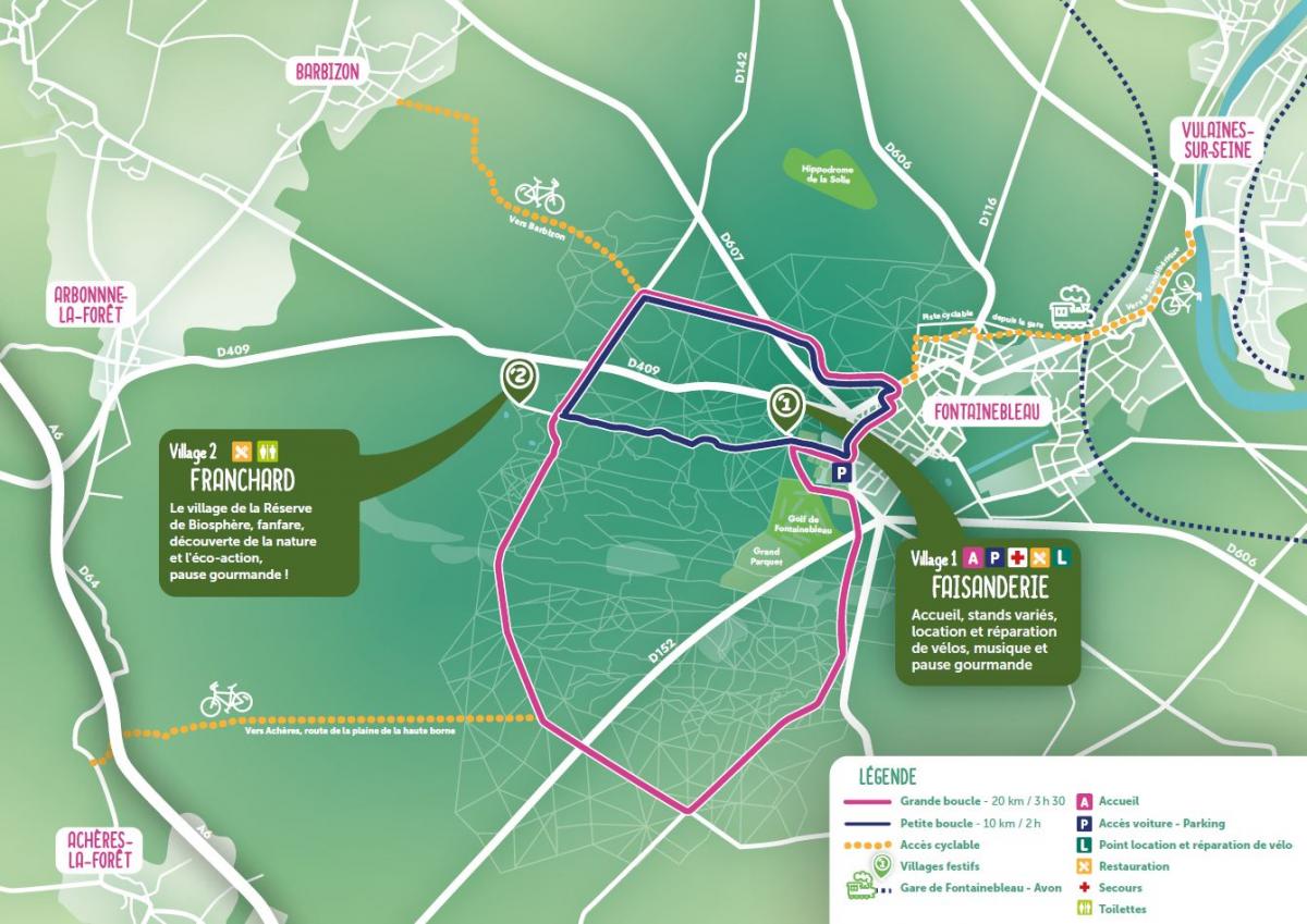 Carte du circuit de la Ronde à Vélo 2025