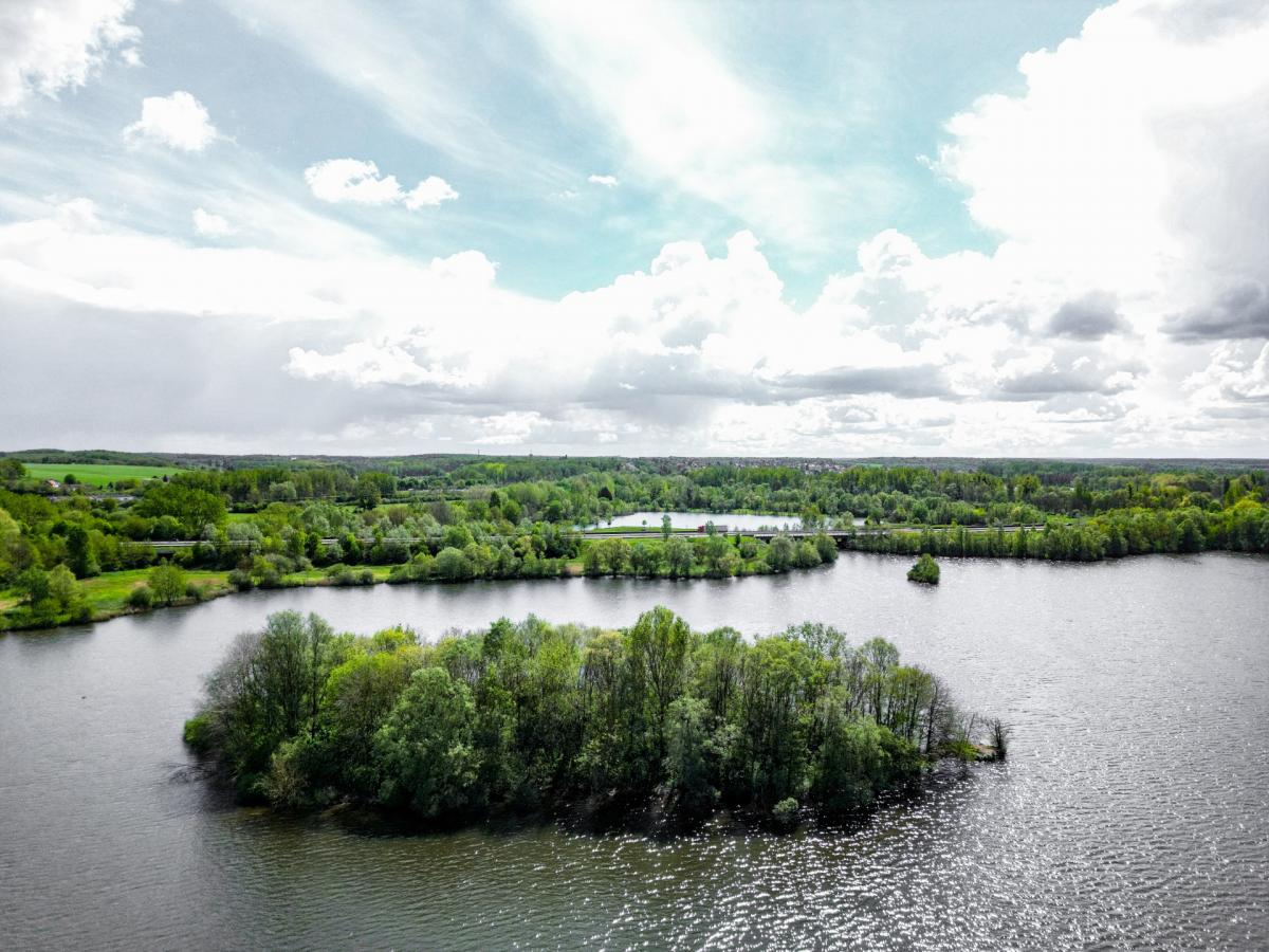ENS du marais de Cercanceaux vu du ciel