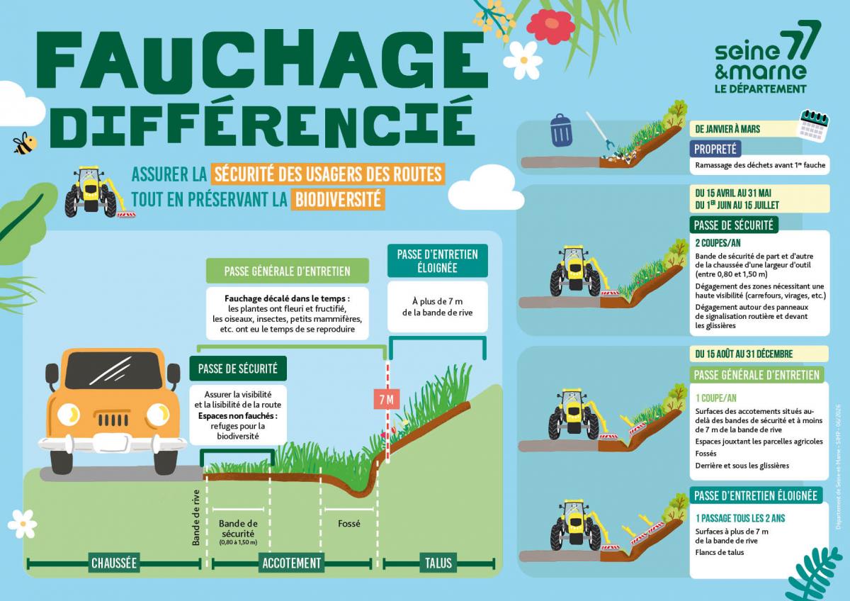 Infographie sur le fauchage différencié 