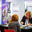 Stand d'information au forum de l'emploi 2025