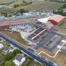 Collège Jean-Jacques Barbaux à Jouy-le-Châtel vu du ciel