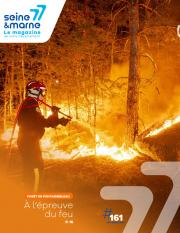 Couverture du Seine-et-Marne Magazine sur l'incendie de la forêt de Fontainebleau