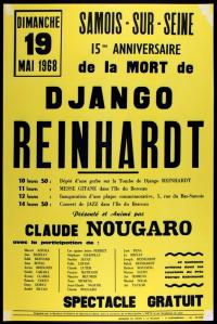Affiche du festival Django Reinhardt