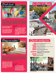 Couverture flyers de la carte touristique 77