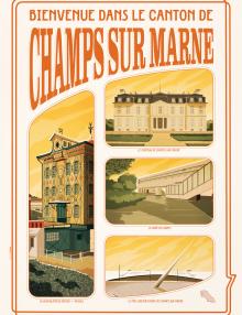 Affiche du canton de Champs-sur-Marne