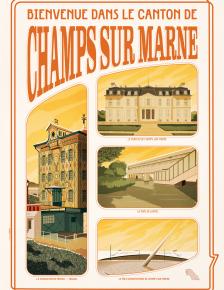 Affiche du canton de Champs-sur-Marne