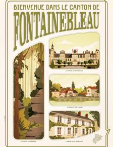 Affiche du canton de Fontainebleau