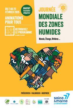 Affiche sur les zones humides en Seine-et-Marne 2025