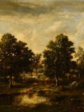 Tableau d'un peintre de Barbizon