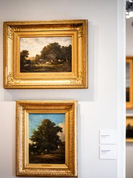 Tableaux au musée des peintres de Barbizon