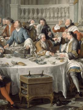 Tableau d'un banquet au XVIIIe siècle