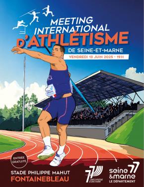 Affiche du meeting d'athlétisme 2025