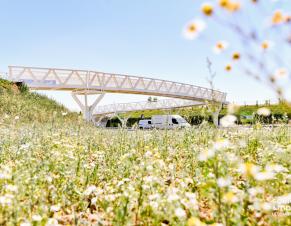 Passerelle Melun-Voisenon
