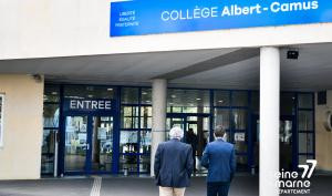 Inauguration d'un nouveau bâtiment au collège Albert Camus de Meaux