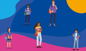 Des étudiants