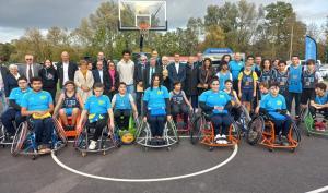 Inauguration des 6 nouveaux terrains de basket 3x3 à Saint-Thibault-des-Vignes