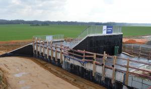 Chantier routier de la RD212 à Compans