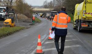 Chantier routier à Villeparisis