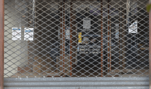 Commerce dans le centre-ville de Melun fermé pendant le confinement