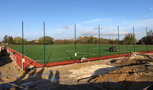 Automne 2020 - avancée des travaux de construction du terrain de football