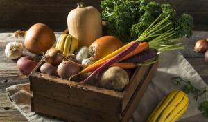 Panier de légumes d'hiver