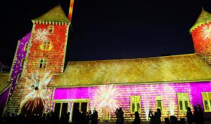 spectacle Lumières à Blandy projeté sur le château de Blandy-les-Tours