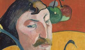 Détail d'un autoportrait de Paul Gauguin