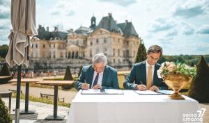 Signature de l'accord de coopération entre le Département et Vaux-le-Vicomte