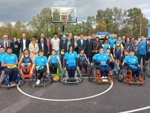 Inauguration des 6 nouveaux terrains de basket 3x3 à Saint-Thibault-des-Vignes