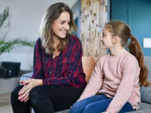 Une maman avec sa fille