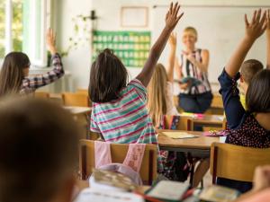 Une classe de collégiens