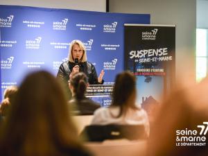Véronique Veau à la cérémonie de Suspense en Seine-et-Marne