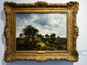 Tableau d'un paysage de la forêt de Fontainebleau