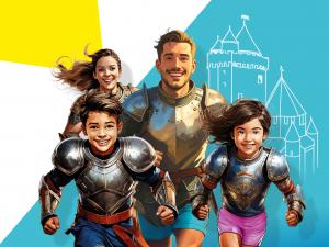 Affiche du marathon médiéval 2026 de Blandy à Provins