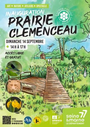 Inauguration d'un parcours dans la prairie Clemenceau