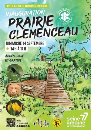 Inauguration d'un parcours dans la prairie Clemenceau