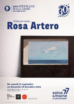 Affiche de l'exposition Mallarmé invite Rosa Artero