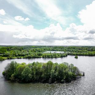 ENS du marais de Cercanceaux vu du ciel