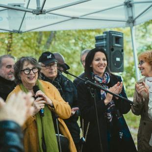 Prise de parole de Béatrice Rucheton lors de l'inauguration de l'ENS Les Basses Godernes à Champagne-sur-Seine