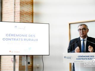 Le Président de Seine-et-Marne prend la parole 