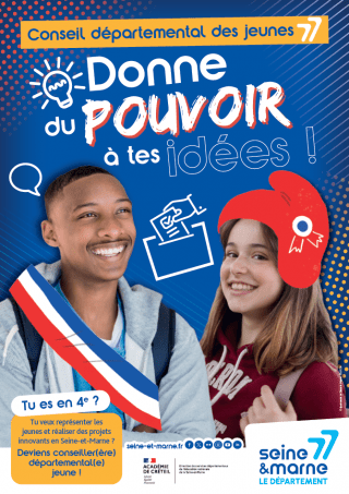 Affiche Conseil départemental des jeunes 2024