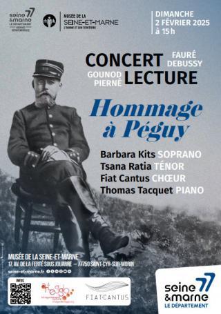 Affiche du concert-lecture en hommage à Charles Péguy