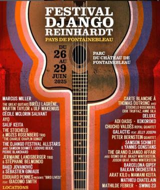 Affiche du festival Django Reinhardt 2025