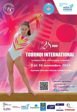 Affiche du 28e tournoi international de gymnastique artistique féminine