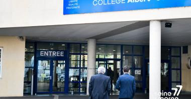 Inauguration d'un nouveau bâtiment au collège Albert Camus de Meaux
