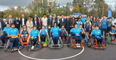 Inauguration des 6 nouveaux terrains de basket 3x3 à Saint-Thibault-des-Vignes