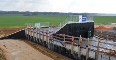 Chantier routier de la RD212 à Compans